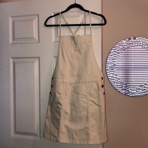 Cream overall skirt LC